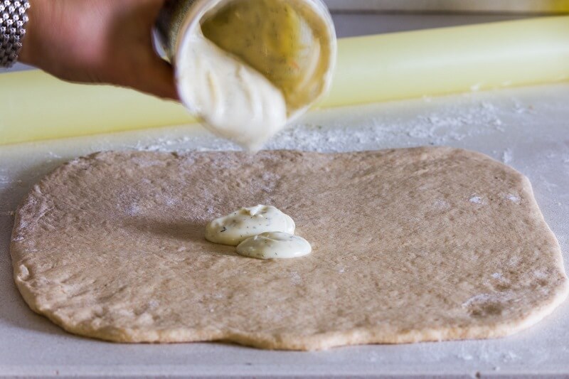 שבלולי שמרים וכרישה
