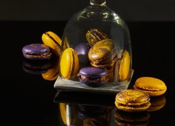 מקרון שוקולד פסיפלורה